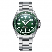 MATIC WATCH DIVER X 42mm SII NH35A Mechanical Wristwatches [Green Dial]